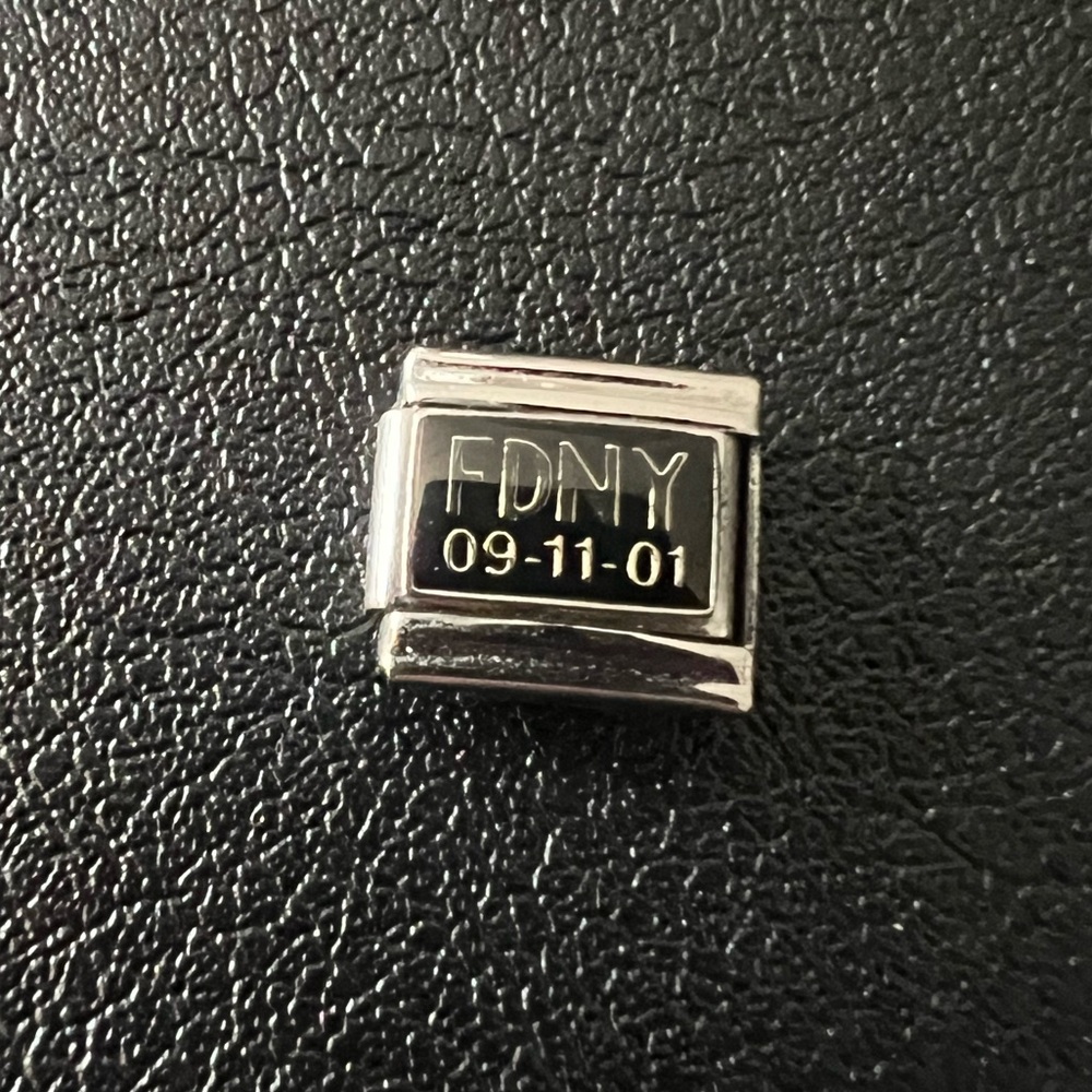 9/11 FDNY Italian stainless steel charm